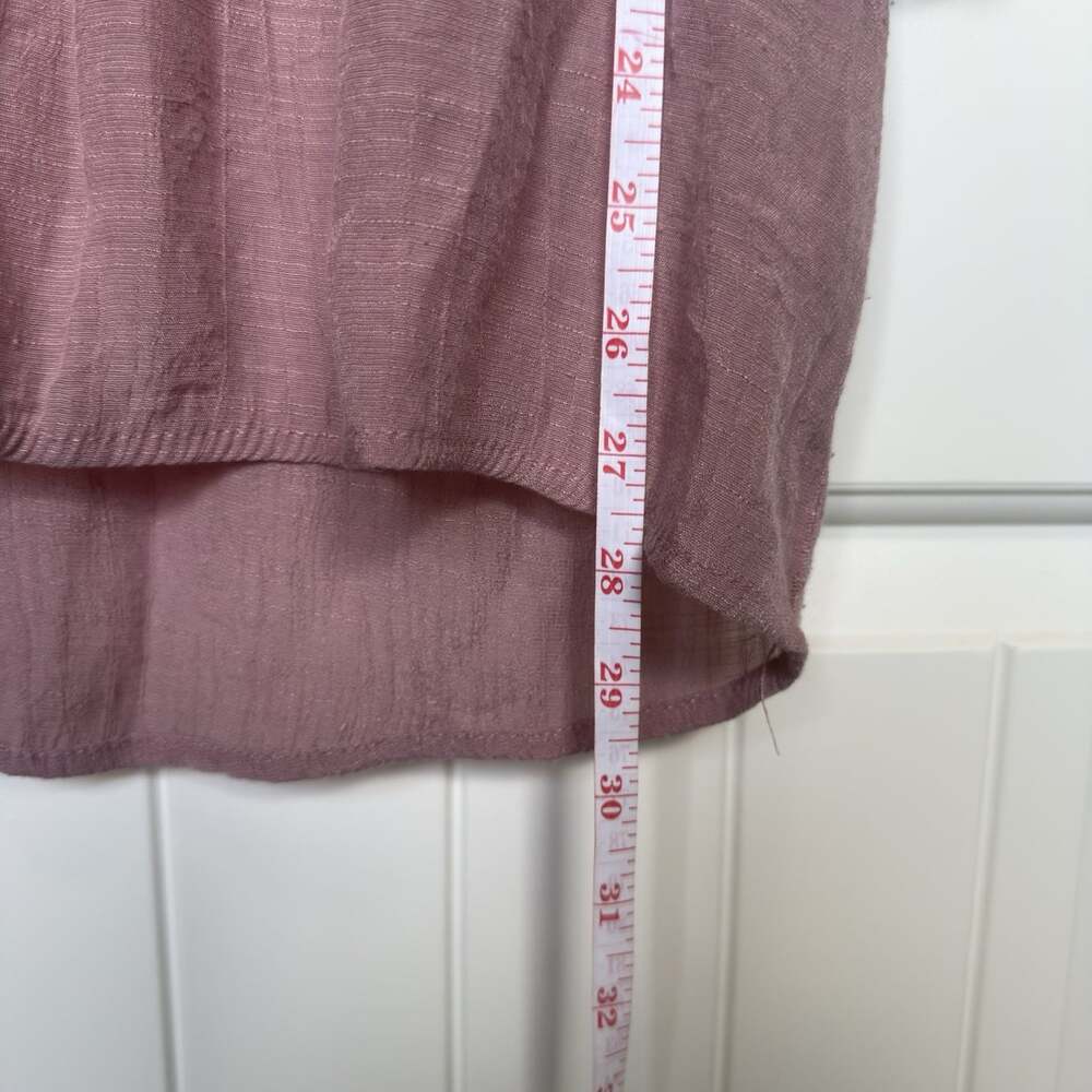 Indigo Rose Women’s Boho Sheer Lace Mauve Flowy Top 2X - Picture 7 of 8
